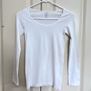 Malibu Sugar Cream/Off-White Long Sleeve Top One Size